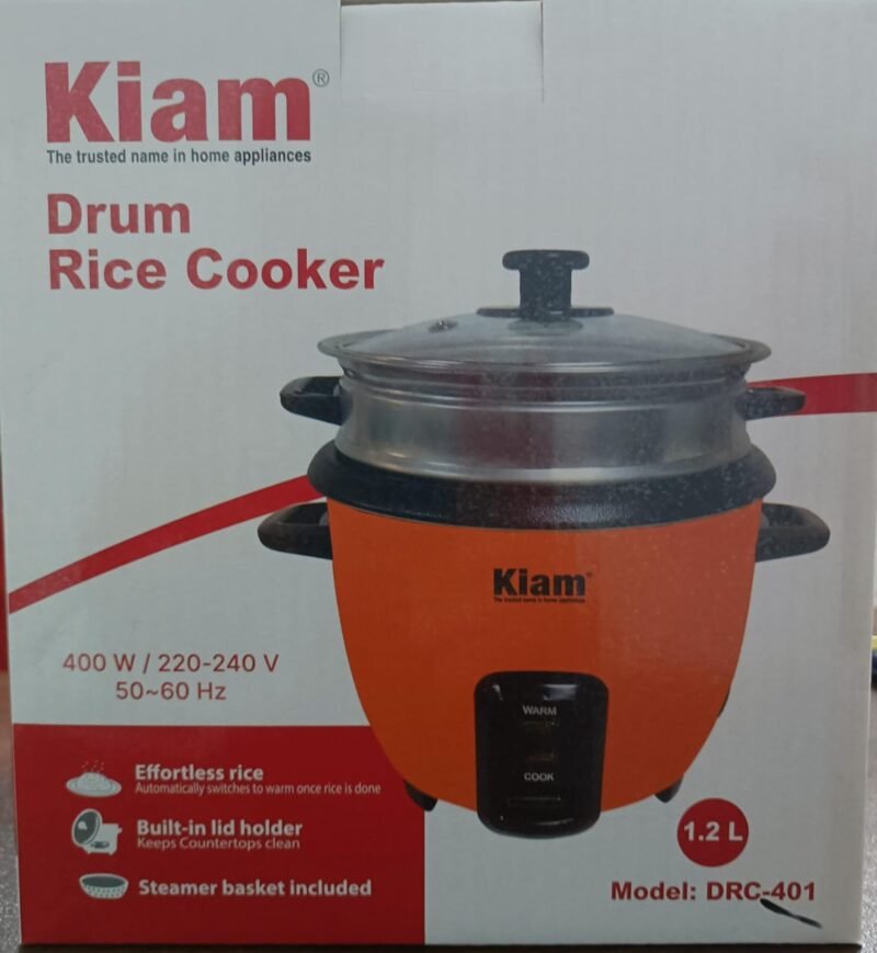 KiAM DRUM RICE COOKER DRC-401 (1.2 LTR) - Image 2