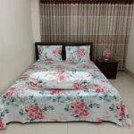Luxury Twill Cotton Bedsheet – King Size – 3 Pecs Set – Rose White