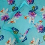 Luxury Twill Cotton Bedsheet – King Size – 3 Pecs Set – Sky Levender - Image 3