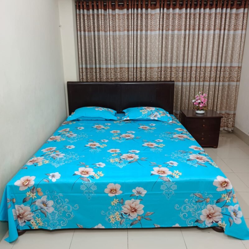 Luxury Twill Cotton Bedsheet – King Size – 3Pecs Set - Image 4