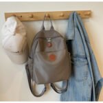 2025 New Hot Women's Backpacks Designer High Quality Soft Nylon Simple Fashion Bag(Grey) - Image 2