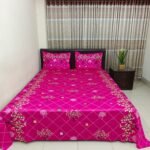 Luxury Twill Cotton Bedsheet – King Size – 3Pecs – Megenta