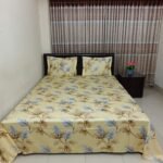 Luxury Twill Cotton Bedsheet – King Size – 3Pecs – Snow Cream