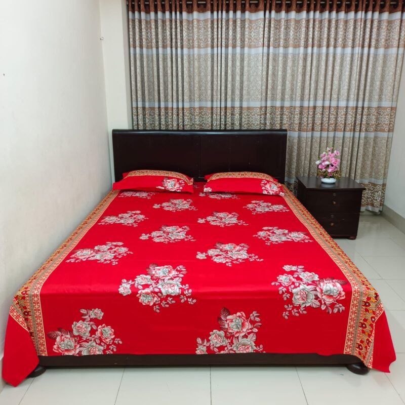 Luxury Twill Cotton Bedsheet – King Size – 3Pecs Set - Image 4