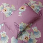 30/30 Count Luxury Exclusive Bedsheet – King Size – 3 Pecs Set – Purple Rose - Image 2