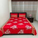 Luxury Twill Cotton Bedsheet – King Size – 3Pecs Set