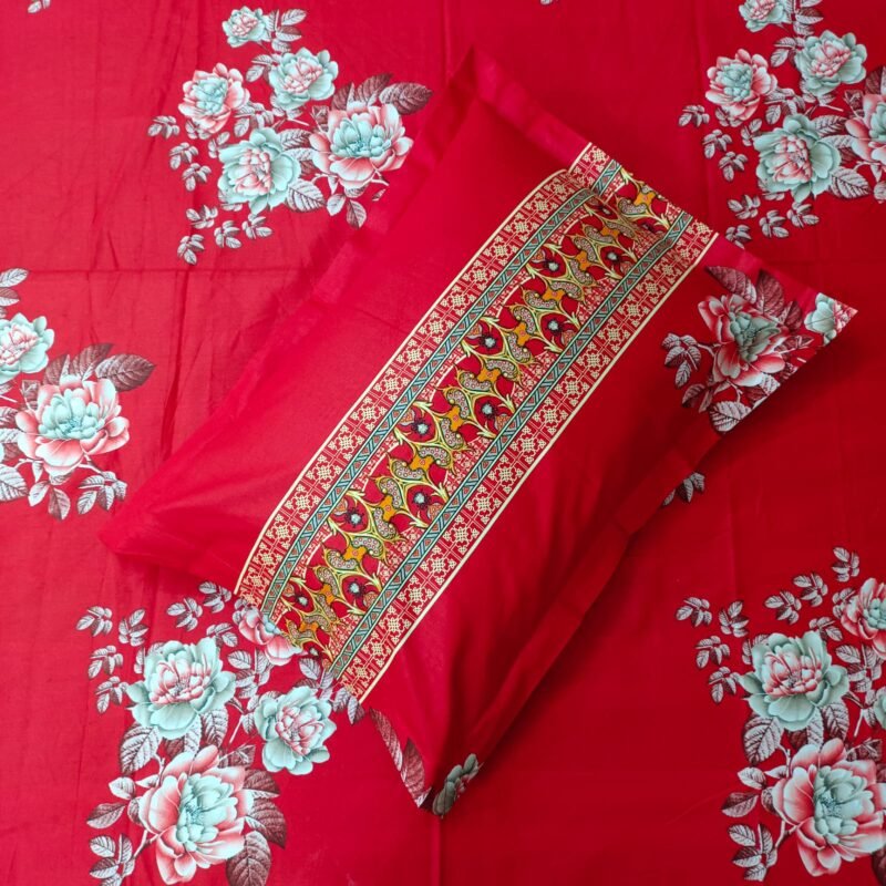 Luxury Twill Cotton Bedsheet – King Size – 3Pecs Set - Image 2