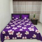 Luxury Twill Cotton Bedsheet- Purple