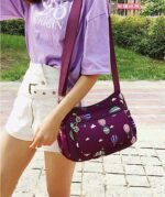 ( purple colour ) Korean sports travel shoulder bag - Image 3
