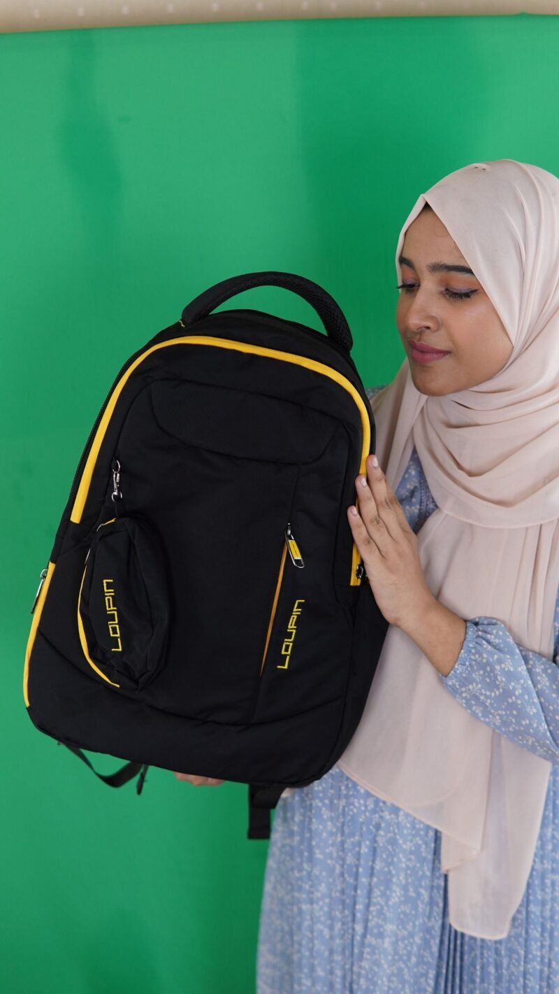 Loupin Backpack For Men Women ( Black ) - Image 3