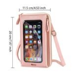Women Bags Soft Leather Wallets Touch Screen ( pink color ) - Image 2