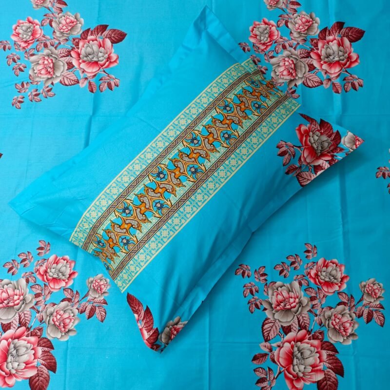 Luxury Twill Cotton Bedsheet – King Size – 3Pecs Set - Image 2
