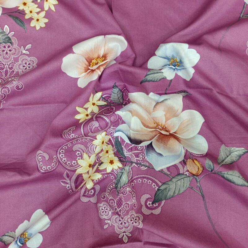 Luxury Twill Cotton Bedsheet – King Size – 3Pecs Set - Image 3