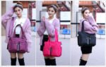Women Casual Large Capacity Waterproof Oxford Cloth Bag(Black) - Image 5