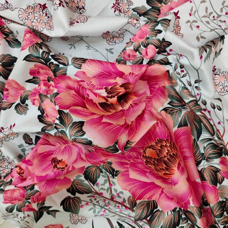Luxury Twill Cotton Bedsheet – Borsha Pink - Image 3