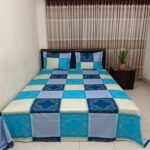 Luxury Twill Cotton Bedsheet – King Size – 3Pecs – Blue Box