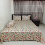Luxury Twill Cotton Bedsheet – King Size – Pori Cream – 3Pecs
