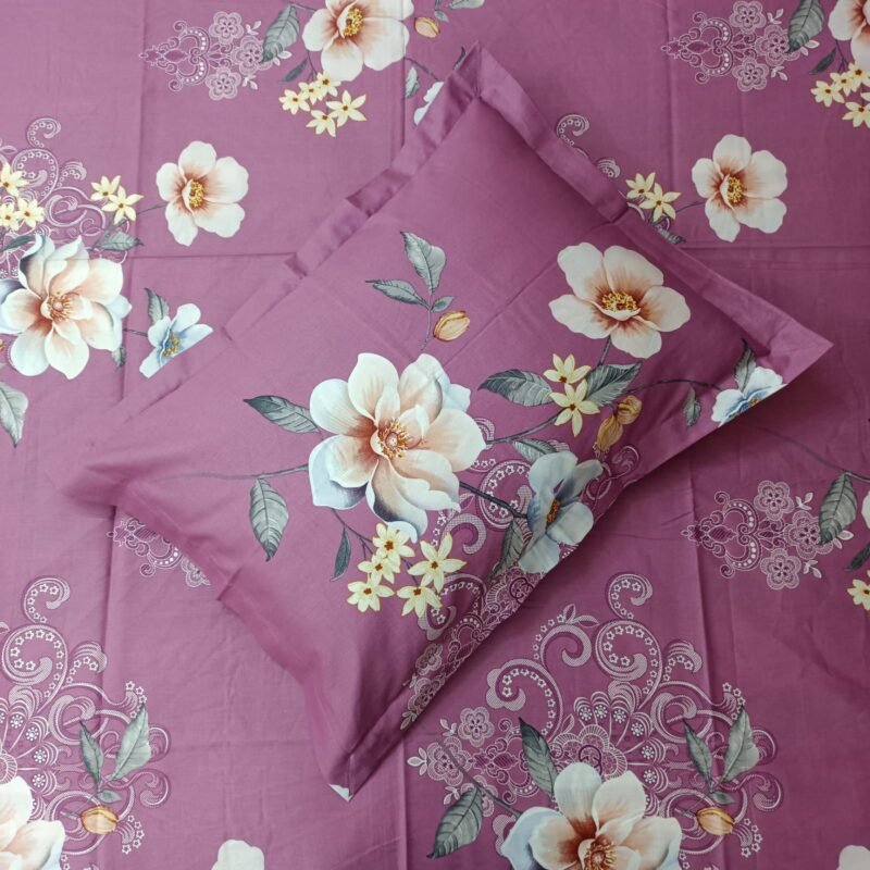 Luxury Twill Cotton Bedsheet – King Size – 3Pecs Set - Image 2