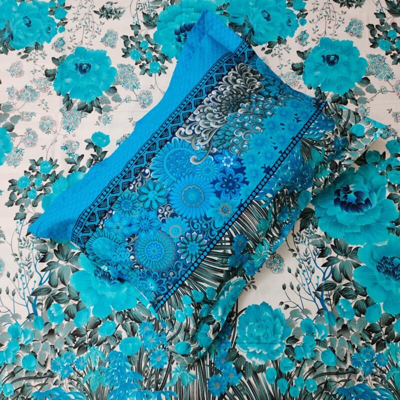Luxury Twill Cotton Bedsheet – Borsha Paste - Image 2