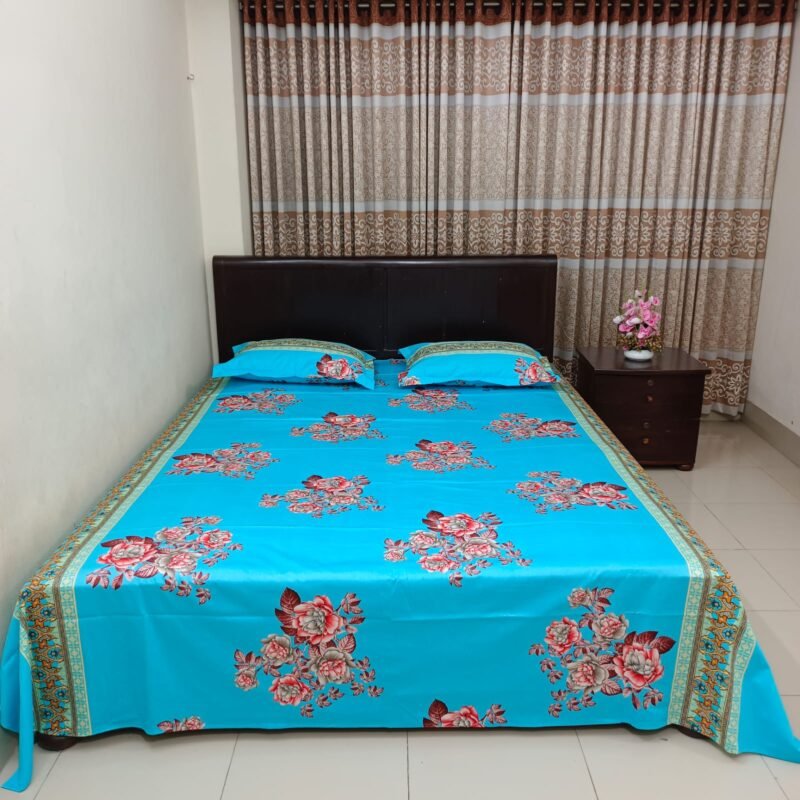 Luxury Twill Cotton Bedsheet – King Size – 3Pecs Set - Image 4