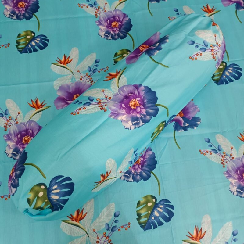 Luxury Twill Cotton Bedsheet – King Size – 3 Pecs Set – Sky Levender - Image 2
