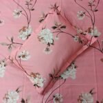 Luxury Twill Cotton Bedsheet – King Size – 3Pecs Set – Lota Pink - Image 2