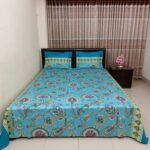 Luxury Twill Cotton Bedsheet – King Size – 3Pecs – Firoza Kolka