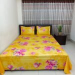 Luxury Twill Cotton Bedsheet – King Size – 3Pecs – Bashonti