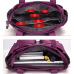 Women Casual Large Capacity Waterproof Oxford Cloth Bag(Purple) - Image 5