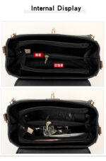 Fashion Shoulder For Women Ladies Crossbody Hand Bags Luxury Purses And Handbags New(Black) - Image 4