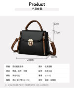 Fashion Shoulder For Women Ladies Crossbody Hand Bags Luxury Purses And Handbags New(Black) - Image 2