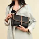 Genuine Soft Leather Handbag for Ladies(BLACK color) - Image 4