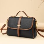 Genuine Soft Leather Handbag for Ladies(BLACK color) - Image 3