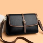 Genuine Soft Leather Handbag for Ladies(BLACK color) - Image 5