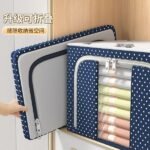 Oxford cloth large capacity fabric box storage basket(Blue) - Image 4