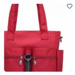 Women Casual Large Capacity Waterproof Oxford Cloth Bag(maroon) - Image 5