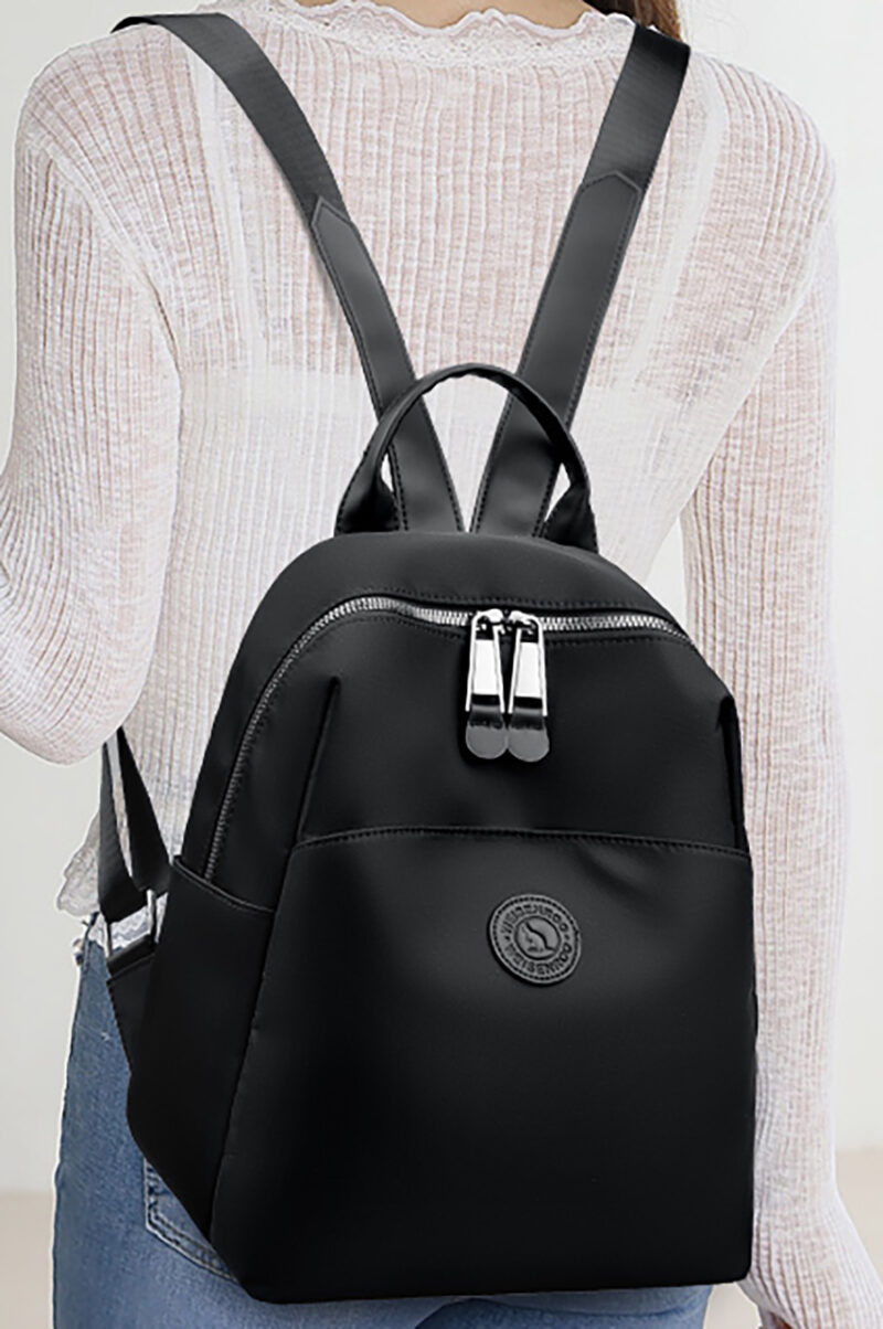 2025 New Hot Women's Backpacks Designer High Quality Soft Nylon Simple Fashion Bag(Black) - Image 5