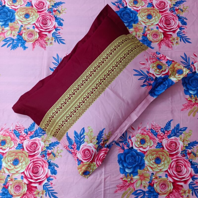 Luxury Twill Cotton Bedsheet – King Size – 3Pecs Set - Image 2