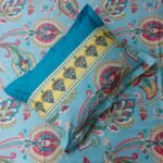 Luxury Twill Cotton Bedsheet – King Size – 3Pecs – Firoza Kolka - Image 2