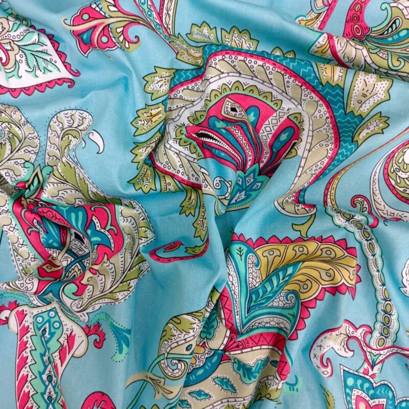 Luxury Twill Cotton Bedsheet – King Size – 3Pecs – Firoza Kolka - Image 3
