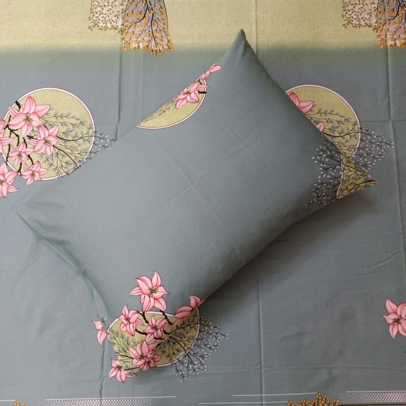 30/30 Count Luxury Exclusive Bedsheet – King Size – 3 Pecs Set – Happy Olive - Image 3
