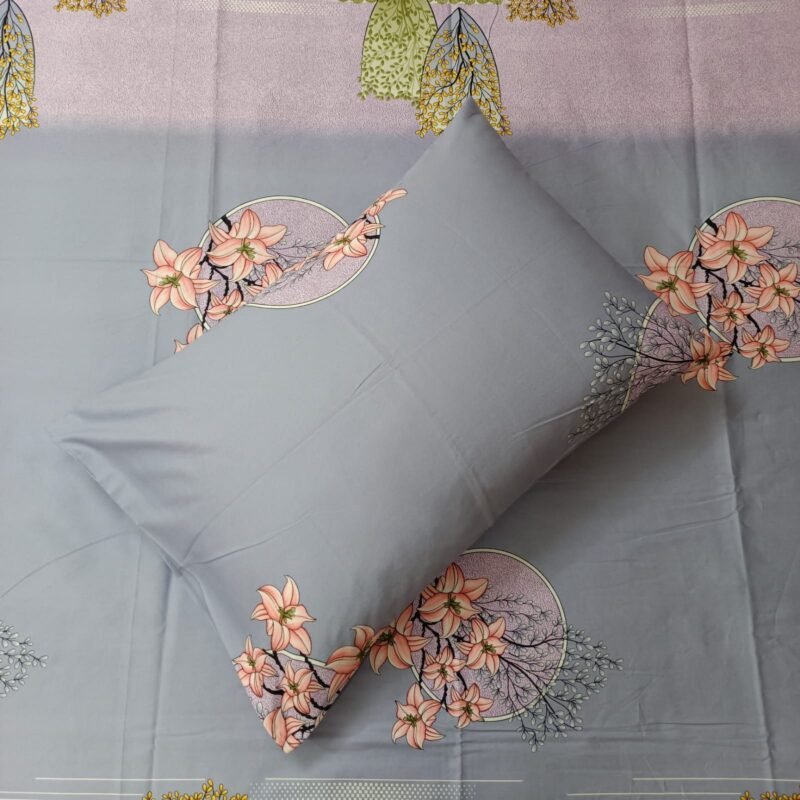30/30 Count Luxury Exclusive Bedsheet – King Size – 3 Pecs Set – Happy Purple Ash - Image 3