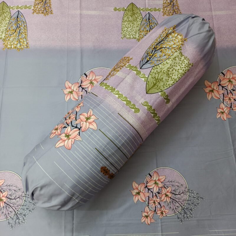 30/30 Count Luxury Exclusive Bedsheet – King Size – 3 Pecs Set – Happy Purple Ash - Image 2