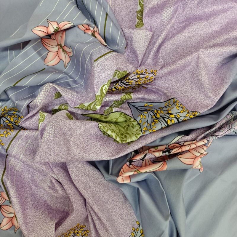 30/30 Count Luxury Exclusive Bedsheet – King Size – 3 Pecs Set – Happy Purple Ash - Image 4