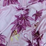 30/30 Count Luxury Exclusive Bedsheet – King Size – 3 Pecs Set – Pink Leaf - Image 4