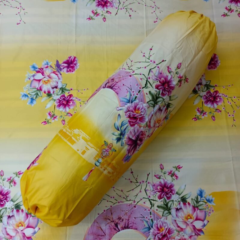 30/30 Count Luxury Exclusive Bedsheet – King Size – 3 Pecs Set – Bright Yellow - Image 2
