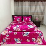 30/30 Count Luxury Exclusive Bedsheet – King Size – 3 Pecs Set – Floral Megenta