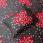 Luxury Twill Cotton Bedsheet – King Size – 3Pecs Set – Red Heart - Image 2