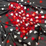 Luxury Twill Cotton Bedsheet – King Size – 3Pecs Set – Red Heart - Image 4