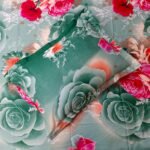 Luxury Twill Cotton Bedsheet – King Size – 3Pecs – Rose Olive - Image 2